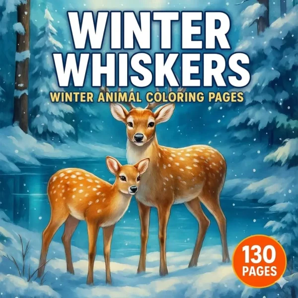Winter Whiskers – 130 Winter Animal Coloring Pages