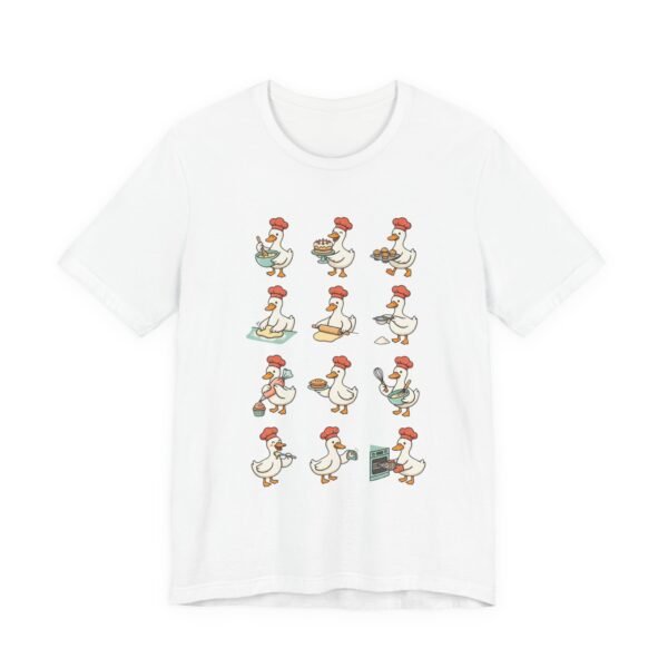 Baking Chicken Cartoon Pattern Tee | Baking Humor, Chef Rooster Design